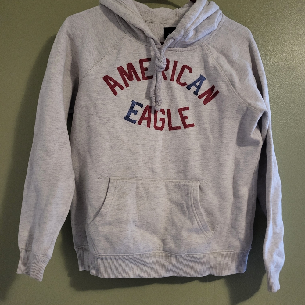 American Eagle Outfitters Gray Hoodie for Men